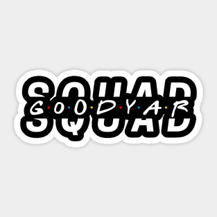 Ginjorrelle Goodyar Square White Text Sticker